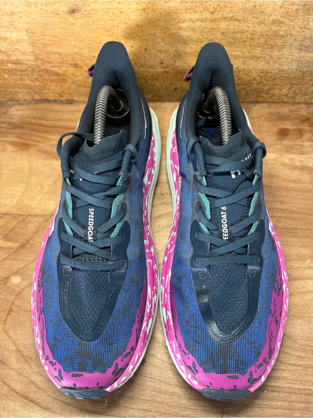 Hoka One One SpeedGoat 6 Mens Size 10 Trail Running Shoes Sneakers Blue Purple - Picture 5 of 16